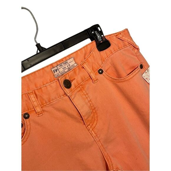 NWT Free People peach colored jeans - M - Picture 3 of 8
